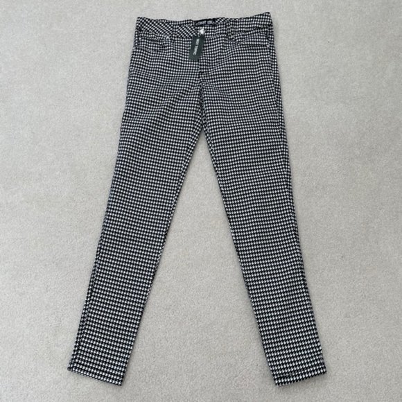 Tripp NYC Black & White Houndstooth Skinny Jeans 7 - Picture 1 of 11